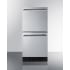 Summit ASDR1524 - 15 Inch Built In 2-Drawer Refrigerator