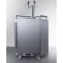 Summit Commercial Series BC74OSCOMTWIN - 24 Inch Built-In Outdoor Commercial Beer Kegerator Fully Finished Stainless Steel Cabinet (Casters Included - Ship Unassembled)