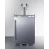 Summit Commercial Series BC74OSCOMTWIN - 24 Inch Built-In Outdoor Commercial Beer Kegerator Dual Tap System