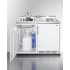 Summit C48ELGLASSPUMPMB - 48 Inch Mobile All-In-One Kitchenette Open