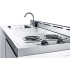 Summit C48ELNR - Stainless Steel Top, Sink &amp; Faucet, Electric Burner