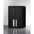 Summit CAB12TALLBLK - 12 Inch Wall Cabinet Stainless Steel Handles