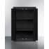 Summit CAB12TALLBLK - 12 Inch Wall Cabinet Powder-Coated Metal Construction &amp; French Door Design