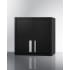 Summit CAB18TALLBLK - 18 Inch Wall Cabinet Stainless Steel Handles