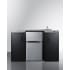 Summit CK55ADASINKR - 54 Inch All-In-One Kitchenette 2-Door Refrigerator-Freezer Included