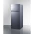 Summit CP978PL - 22 Inch Freestanding Top Freezer Refrigerator Stainless Steel Look