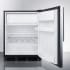 Summit CT663BKSSHV - 24 Inch Compact Refrigerator Freezer Compartment
