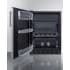 Summit CT66BK2SSLHD - 24 Inch Compact Refrigerator Black Interior