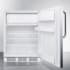 AccuCold CT66LWCSS - 24 Inch Built-in Compact Refrigerator Adjustable Shelves