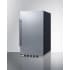 Summit FF195H34 - 19 Inch Shallow Depth Built-In Compact All-Refrigerator Fully Finished Black Cabinet