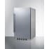 Summit FF195H34CSS - 19 Inch Shallow Depth Built-In Compact All-Refrigerator Fully Finished Stainless Steel Cabinet