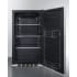 Summit FF195CSSIF - 19 Inch Shallow Depth Built-In All-Refrigerator Three Adjustable Glass Shelves &amp; Two Chrome Racks