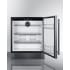 Summit FF27BSS - 27 Inch Built-In Undercounter Refrigerator 3 Chrome Shelves