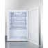 Summit Commercial Series FF31L7SS - 17 Inch Freestanding Compact Refrigerator Adjustable Chrome Shelves