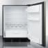 Summit FF63BKBIKSHH - 24 Inch Built-In All-Refrigerator Interior (Adjustable Glass Shelves, Wine Shelf, Door Shelves, Crisper Drawer)
