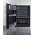 Summit FF6BK2SSADALHD - 24 Inch Freestanding All-Refrigerator Black Interior