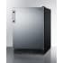Summit FF6BK2SSRS - 24 Inch Freestanding All-Refrigerator Fully Finished Black Cabinet