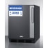 Summit Commercial Series FF6BK7BZADALHD - 24 Inch Compact Refrigerator Stainless Steel Corner Guard