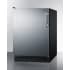 Summit FF708BLSSADALHD - 24 Inch Freestanding All-Refrigerator Fully Finished Black Cabinet