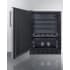 Summit FF708BLSSADALHD - 24 Inch Freestanding All-Refrigerator Black Interior