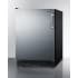 Summit FF6BK2SSRSLHD - 24 Inch Freestanding All-Refrigerator Fully Finished Black Cabinet