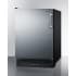 Summit FF708BLSSRSLHD - 24 Inch Freestanding All-Refrigerator Fully Finished Black Cabinet