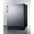 Summit FF708BLSSRS - 24 Inch Freestanding All-Refrigerator Fully Finished Black Cabinet