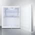 Summit Commercial Series FFAR25L7CSS - Commercial Series 17 Inch Compact Freestanding All-Refrigerator Interior (Adjustable Chrome Shelves, Digital Thermostat, LED Lighting, Flat Door Liner)