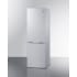Summit FFBF121WLHD - 24 Inch Counter-Depth Bottom Freezer Refrigerator Classic White Finish