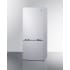 Summit FFBF151W - 24 Inch Freestanding Bottom Freezer Refrigerator Classic White Doors