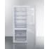 Summit FFBF151W - 24 Inch Freestanding Bottom Freezer Refrigerator Shelving System