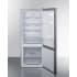 Summit FFBF154SS - 24 Inch Freestanding Bottom Freezer Refrigerator Shelving System