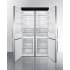 Summit GRILL48B - 47 Inch Decorative Refrigerator Grill (Refrigerator Sold Separately)
