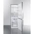 Summit FFBF249SS2IM - 24 Inch Counter Depth Bottom Freezer Refrigerator Open View