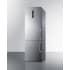 Summit FFBF249SS2LHD - 24 Inch Counter Depth Bottom Freezer Refrigerator Stainless Steel Doors