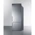 Summit FFBF279SSXIMH72 - 28 Inch Counter-Depth Bottom-Freezer Refrigerator Fully Finished Textured Cabinet
