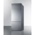 Summit FFBF279SSXIMLHD - 28 Inch Counter-Depth Bottom Freezer Refrigerator Platinum Cabinet