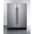 Summit FFRF24SS - 24 Inch Built-In Side-by-Side Refrigerator