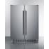 Summit FFRF24SSCSS - 24 Inch Built-In Side-by-Side Refrigerator