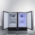 Summit FFRF36IF - 36 Inch Built-In Side-by-Side Refrigerator Adjustable Shelves