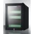 Summit LX114LG - BeautiFridge™ 14 Inch Compact Cosmetics Refrigerator Fully Finished Black Cabinet