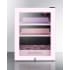 Summit LX114LPTP - BeautiFridge™ 14 Inch Compact Cosmetics Refrigerator Adjustable Shelves and Bottle Shelf