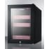 Summit LX114LP - BeautiFridge™ 14 Inch Compact Cosmetics Refrigerator Fully Finished Black Cabinet