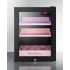 Summit LX114LP - BeautiFridge™ 14 Inch Compact Cosmetics Refrigerator Matte Blush Pink Shelves