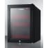 Summit LX114LR - BeautiFridge™ 14 Inch Compact Cosmetics Refrigerator Fully Finished Black Cabinet
