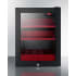 Summit LX114LR - BeautiFridge™ 14 Inch Compact Cosmetics Refrigerator Glossy Ruby Shelves
