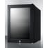 Summit LX114LGT1 - BeautiFridge™ 14 Inch Compact Cosmetics Refrigerator Fully Finished Black Cabinet