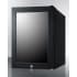 Summit LX114LRT1 - BeautiFridge™ 14 Inch Compact Cosmetics Refrigerator Fully Finished Black Cabinet