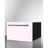 Summit LX1DP - BeautiFridge™ 18 Inch Built-In Single Cosmetics Drawer Refrigerator Fully Finished Black Cabinet