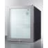Summit MB13GLSSLHD - 16 Inch Compact Minibar Fully Finished Black Cabinet (Image Shown is a Right-Hand Version)